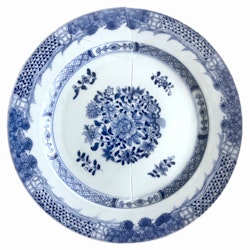 Qianlong (1735-1796) kinesiskt porslins fat