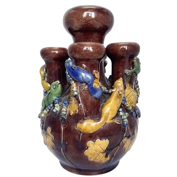 Qing dynastin (1644 -1912) kinesisk keramik tulpan vas
