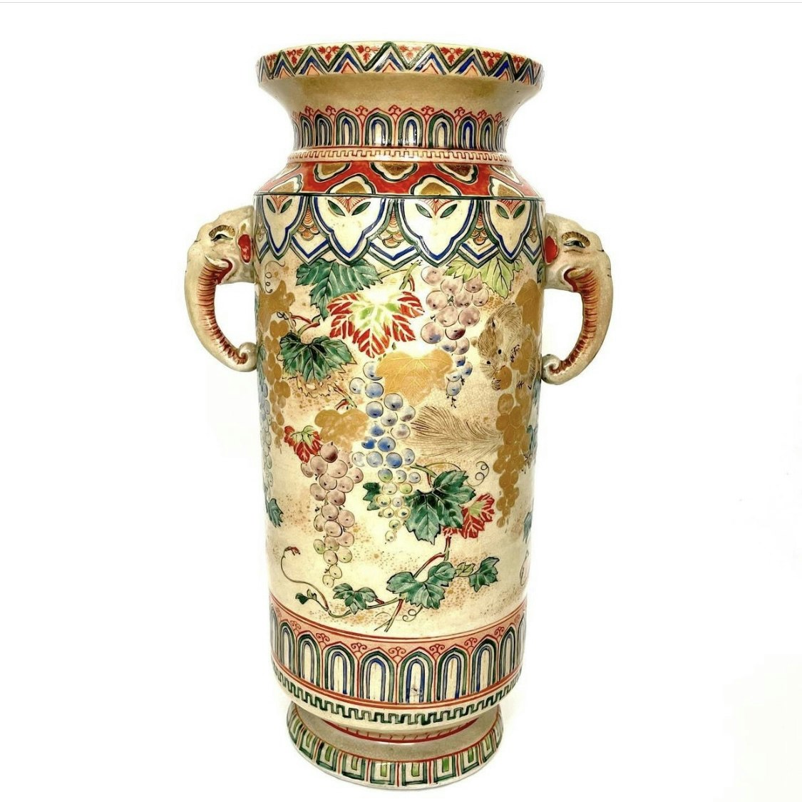 Antique Japanese Satsuma vase, Meiji period (1864-1911) - Tigris Antiques  &amp; Art