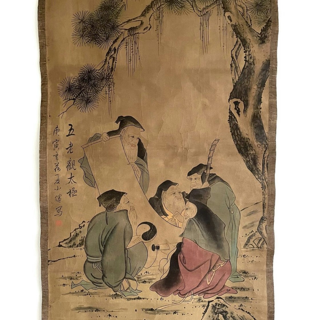 Rullmålningar Kina, tidigt 1900-talet, 173 X 64 cm