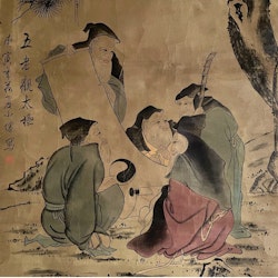 Rullmålningar Kina, tidigt 1900-talet, 173 X 64 cm