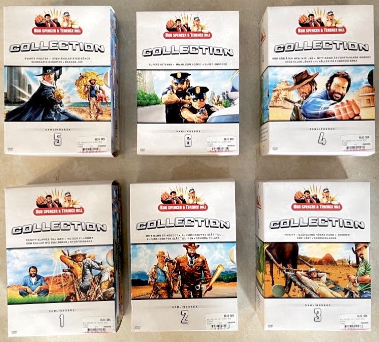23X DVD Film, Bud Spencer &amp; Terence Hill Collection 1-6 - Tigris  Antiques &amp; Art