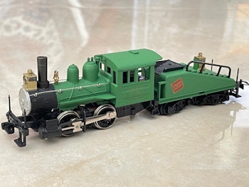 Old Time 0-4-0 HO Steam lok Mantua Shifter med  tender