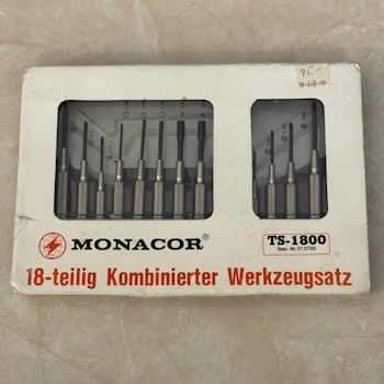 Monacor TS-1800 Kombi-Werkzeugsatz 18-teilig