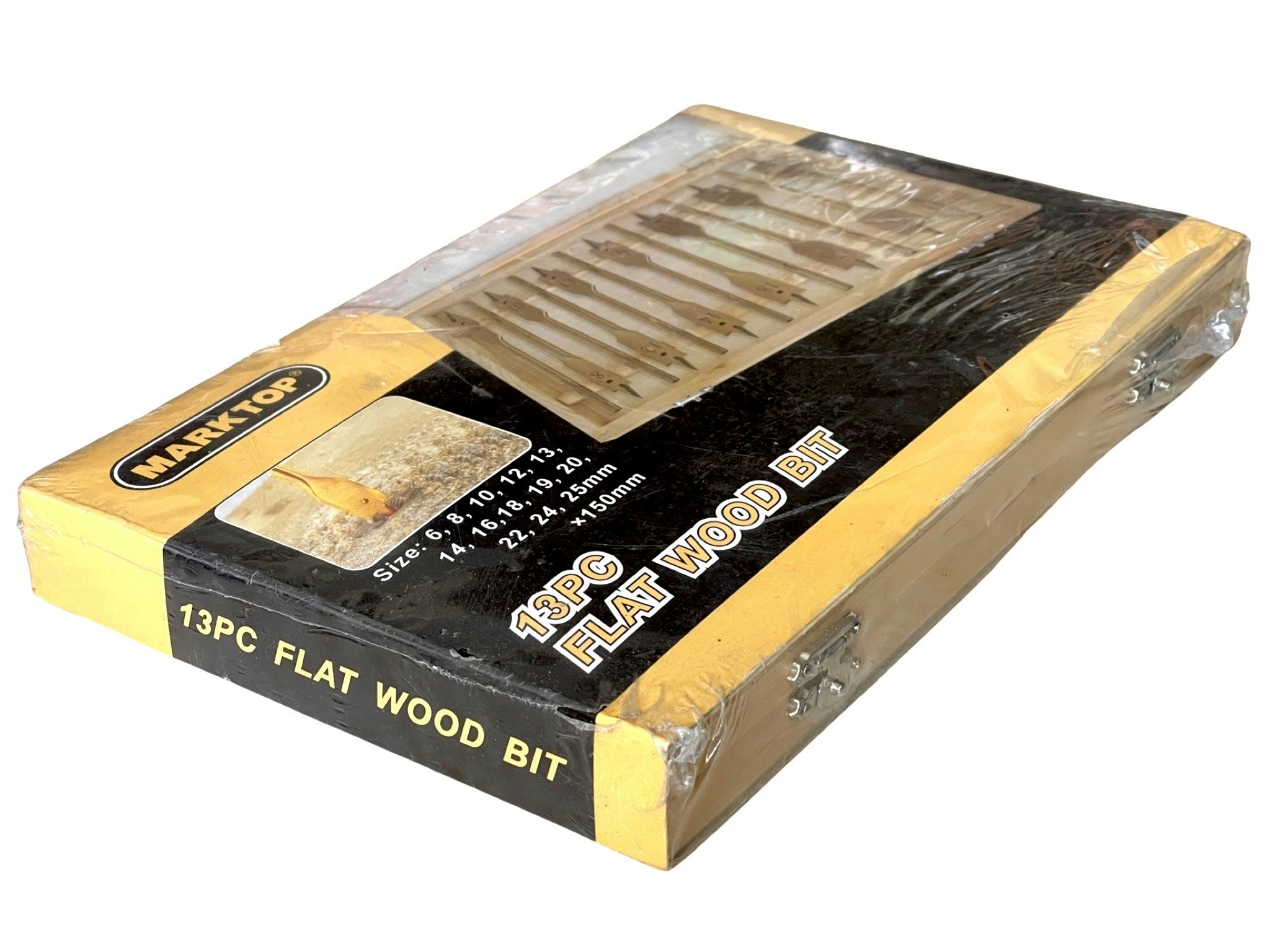Marktop 13 pcs Flat wood bit 6-25 mm