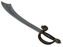 Dekoration Svärd med brons handtag av dragon och  tenn blad