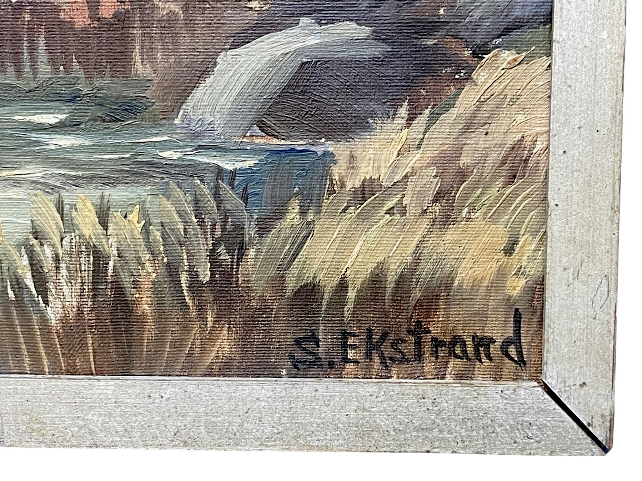 S. Ekstrand, Oljemålning på duk, Signerad