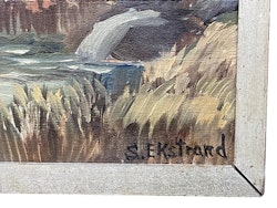 Unidentified artist. oil on canvas, signed S. Ekstrand