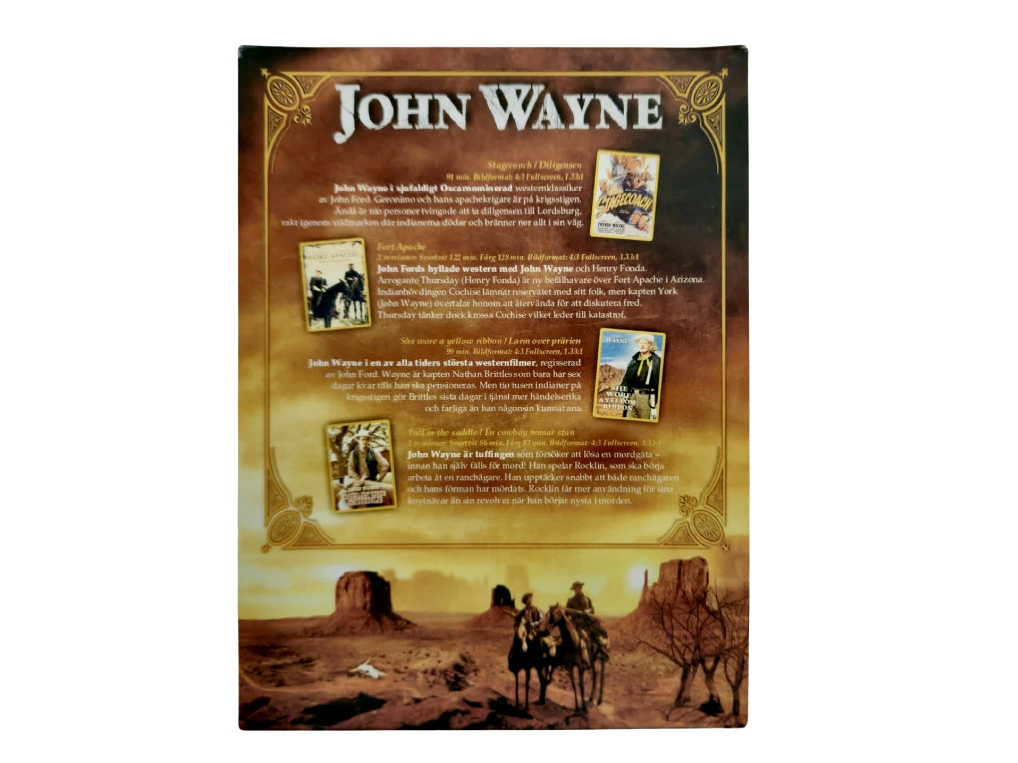 John Wayne: 4 DVD Västernbox, NY