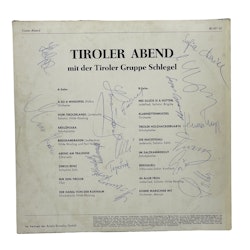 Tiroler Abend Mit Der Tiroler Gruppe Schlegel Vinyl LP