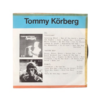 Tommy Körberg, Drömmen Om Elin, Vinyl EP