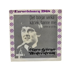 Glaes Göran Hederström, Det Börjar Verka Kärlek Banne Mej, Eurovisionen 1968 Vinyl EP