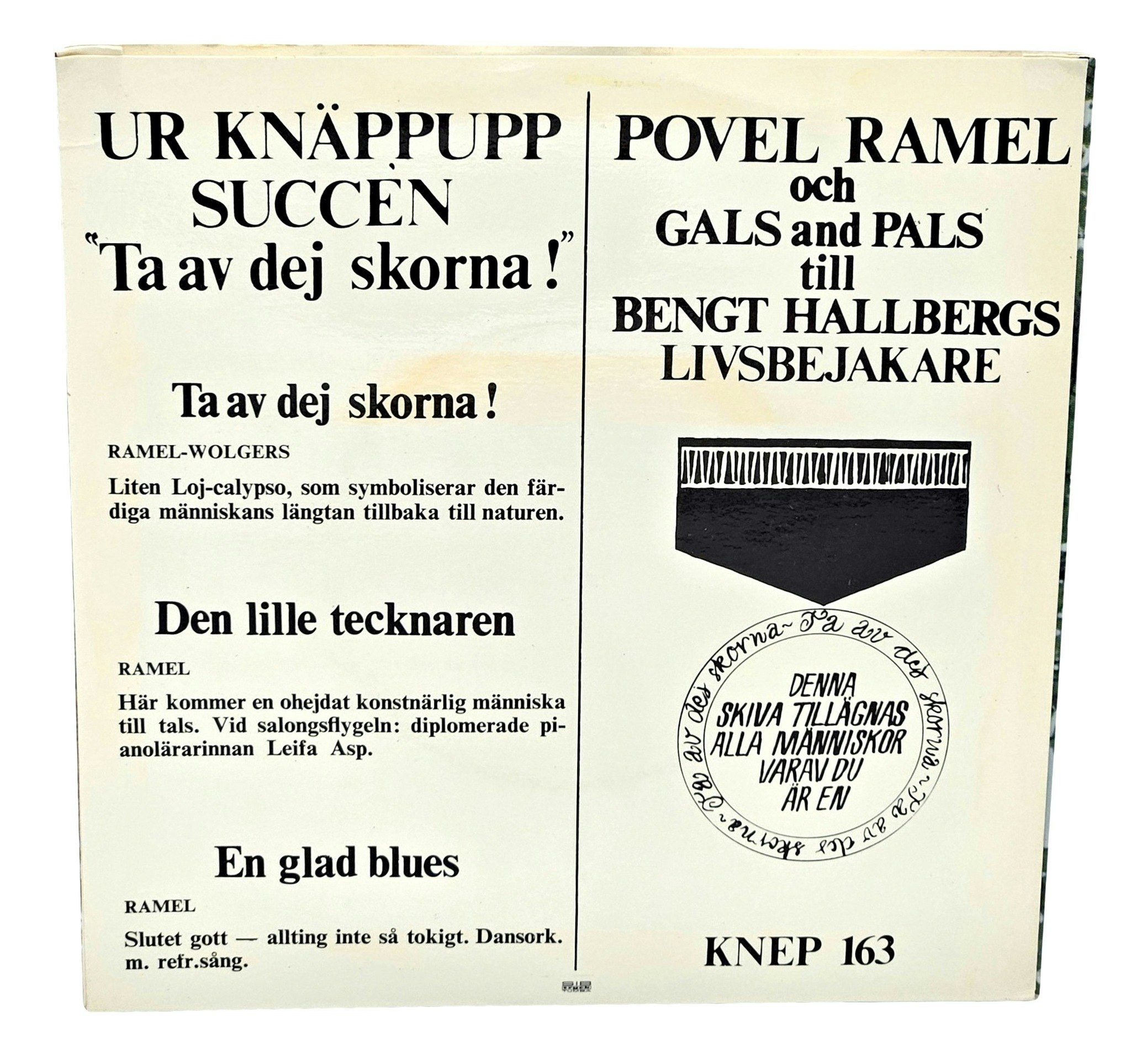 Povel Ramel, Ta Av Dej Skorna, Vinyl EP