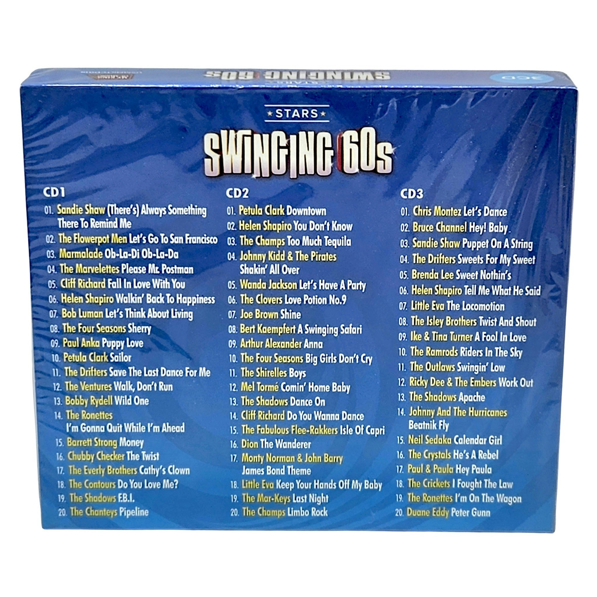 Stars: Swinging 60s, 60 Fabulously Groovy Hits, 3 CD Box NY