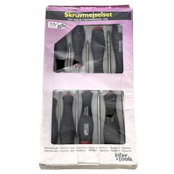 Inter Tools Skruvmejselset, 8 st Mejslar I Kromvanadium