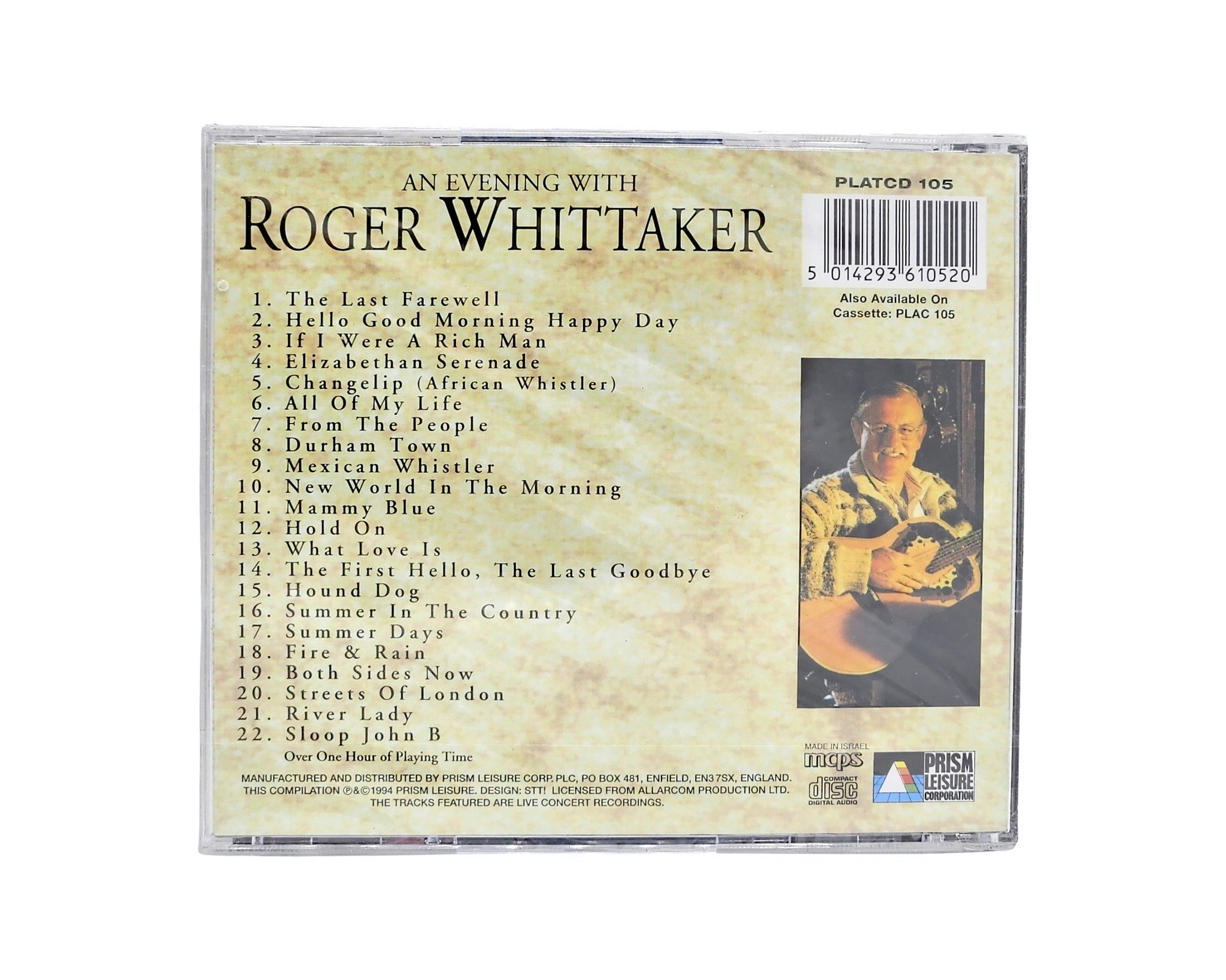 An Evening With Roger Whittaker, NEW CD