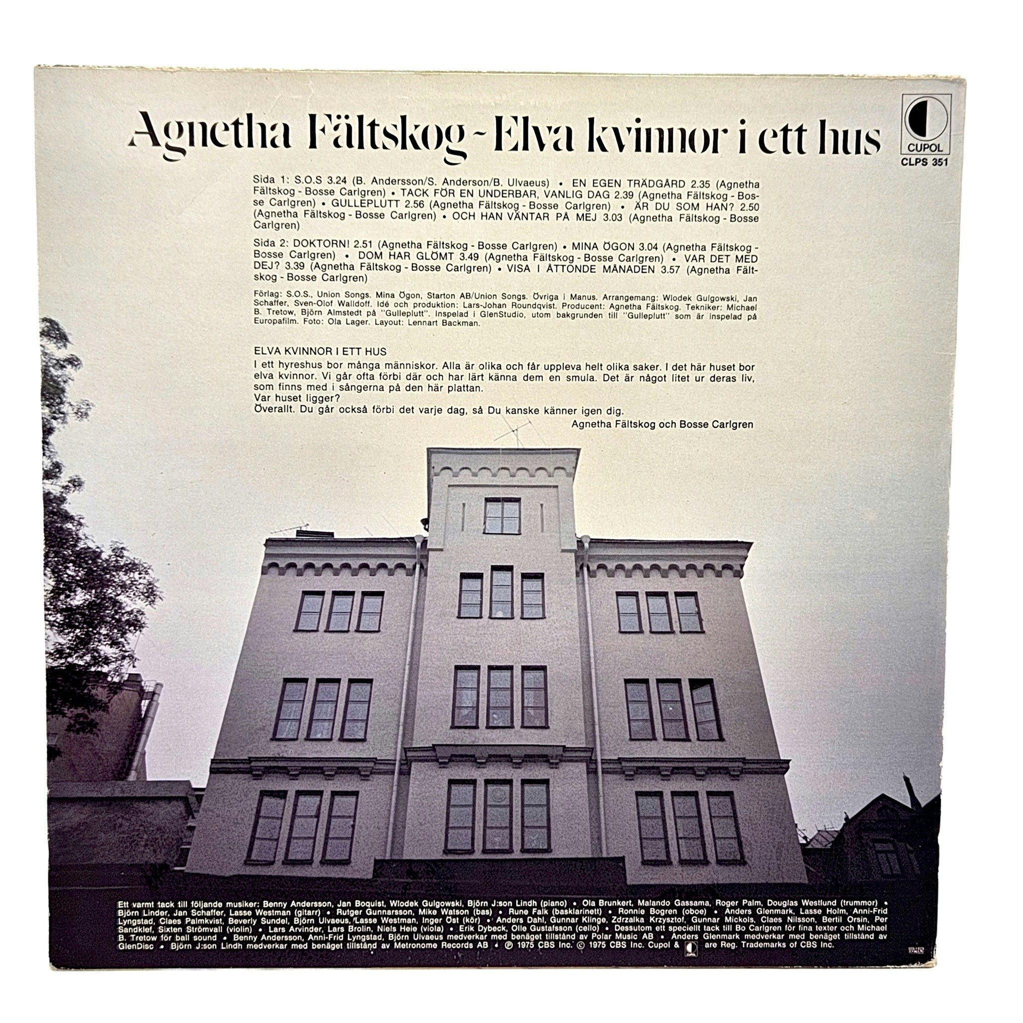 Agnetha Fältskog, Eleven Women In A House, LP Vinyl