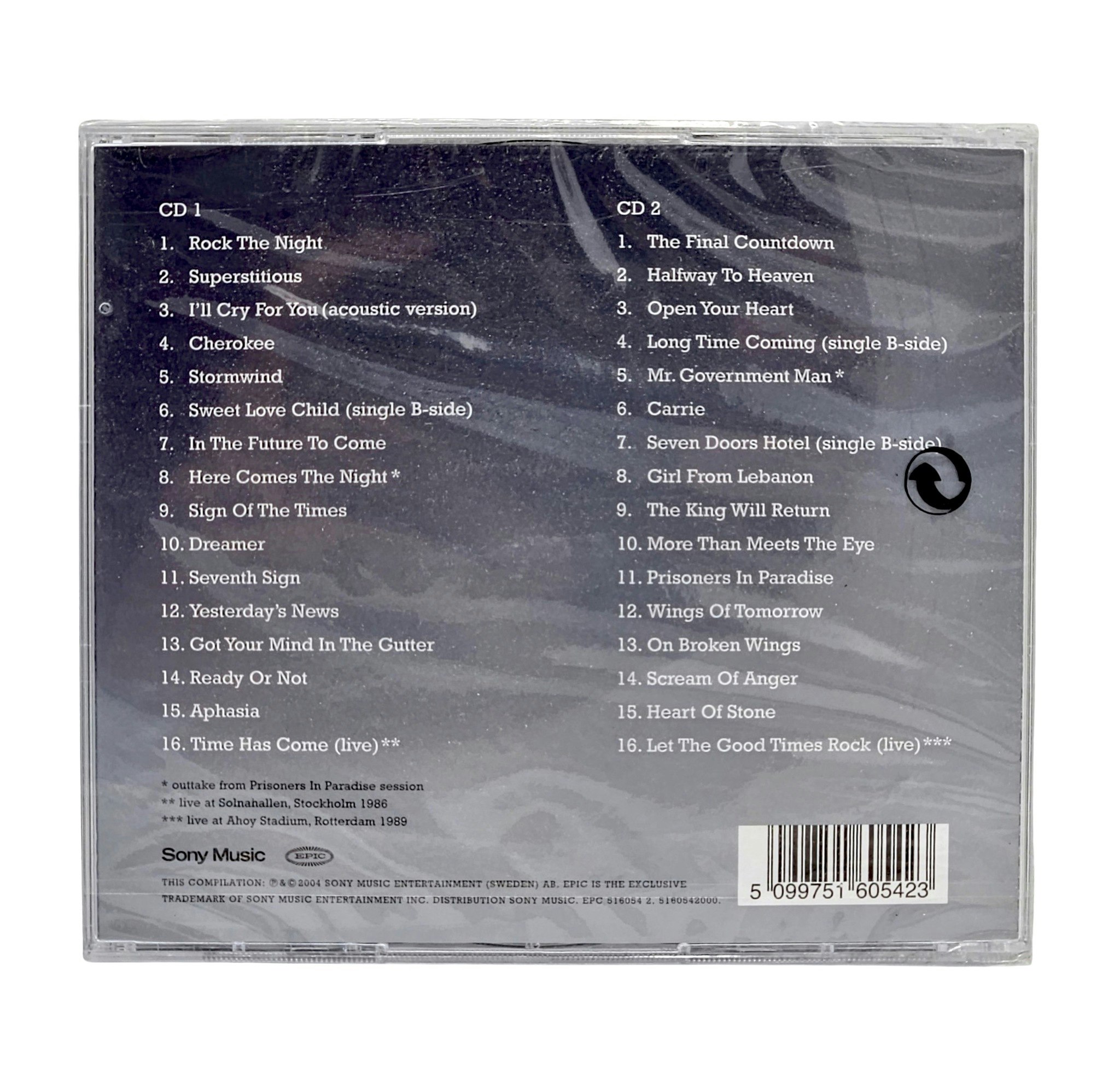 Europe, Rock The Night, 2 CD NY