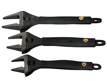 3 St IRONSIDE Skiftnycklar med måttskala 40-60 mm