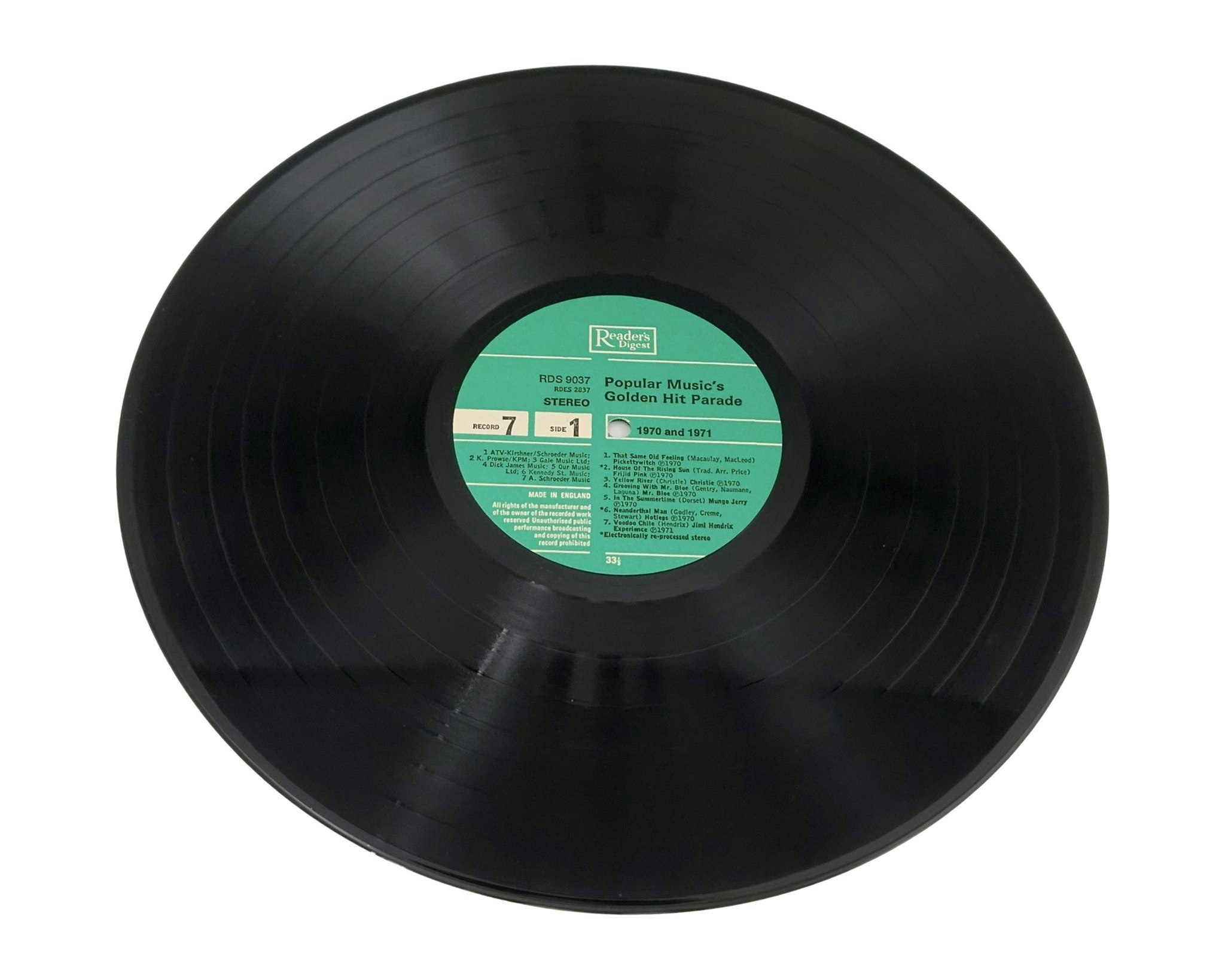 Golden Hit Parade, 1970 till 1971, Vinyl LP