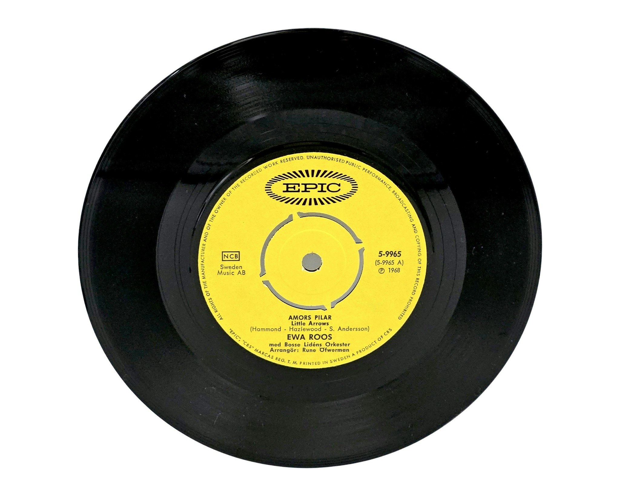 Ewa Roos, Amors pilar, Vinyl Singel
