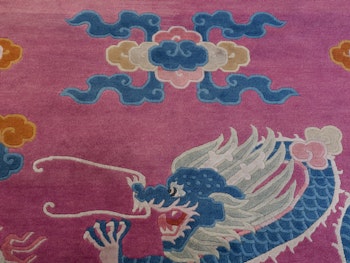 Vintage, Handknuten Kinesisk mattan