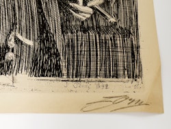 Anders Zorn (Sverige 1860-1920) En skål i Idun II
