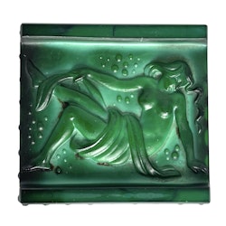 ASK, malakitglas, art deco schlevogt tillverkad på 1930-talet