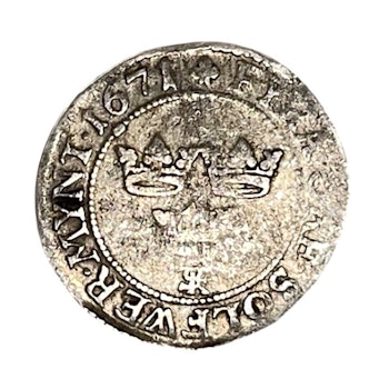 Charles XI. 4 öre in 1671