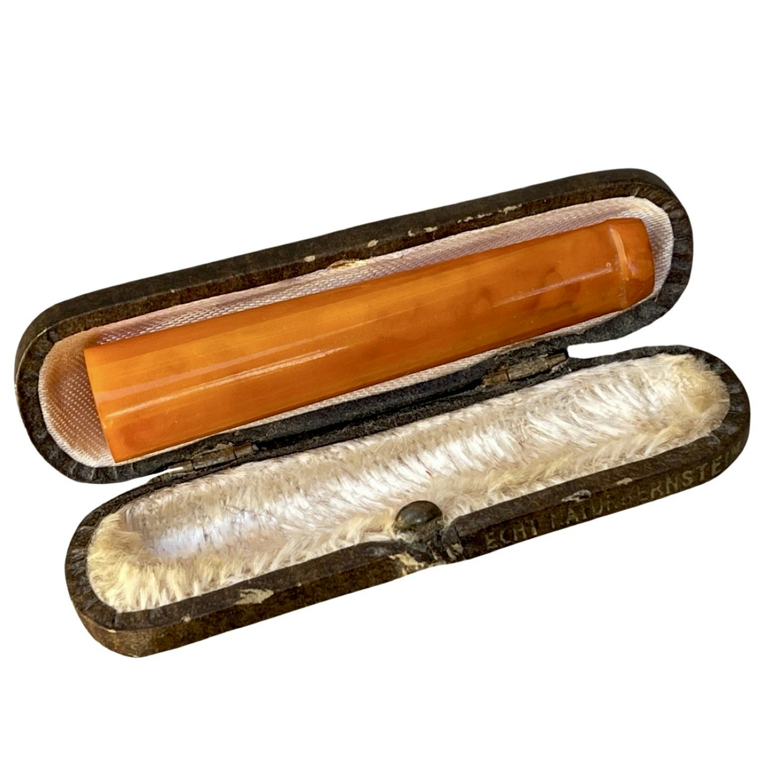 Embout de cigarette en ambre antique