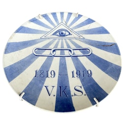 Odd Fellow talrik V.K.S. 1819-1919 Rörstrand