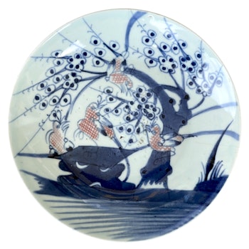 Kinesisk porslin tallrik 1800-tal