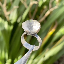 Vintage, Alton 1968 fin silver ring med bergkristall