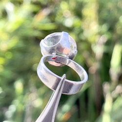 Vintage, Alton 1968 fin silver ring med bergkristall