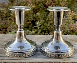 LJUSSTAKAR, ett par, silver, CESON 1988