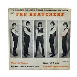 The Beatchers, fantastische geluiden uit Zuid-Zweden met 3 handtekeningen, vinyl EP Lund Zweden
