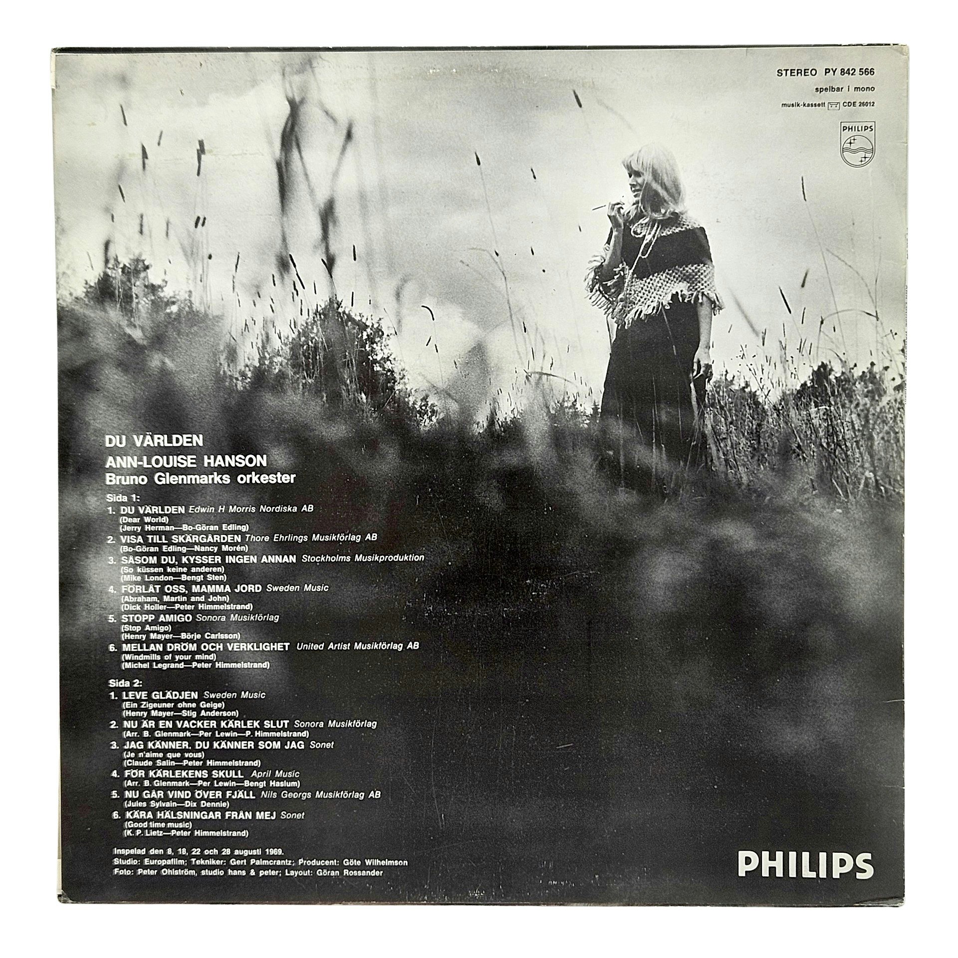 Ann Louise Hanson, Du Världen, Vinyl LP