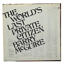 Barry McGuire, Verdens sidste private borger, Vinyl LP