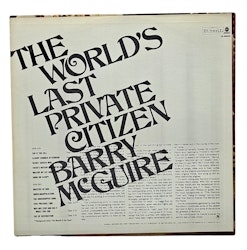 Barry McGuire, The Worlds Last Private Citizen, Vinyl LP