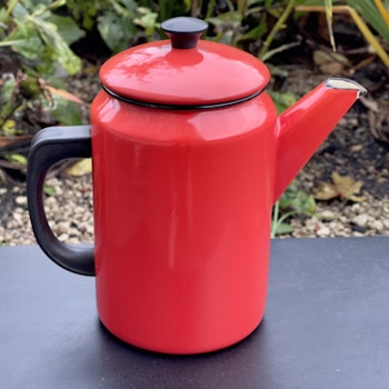 Röd kaffekanna Kockums 1,5 liter