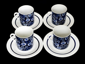 Vintage, 4 porcelain coffee cups