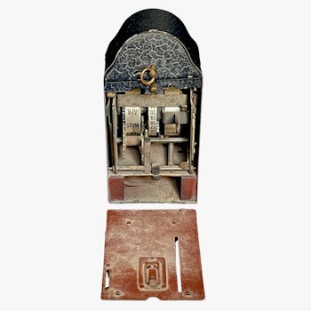 Old Danish table clock with calendar