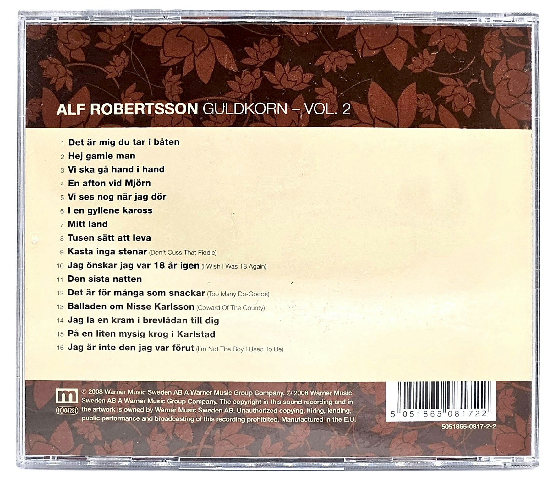 Guldkorn Volym 2, Alf Robertson, CD