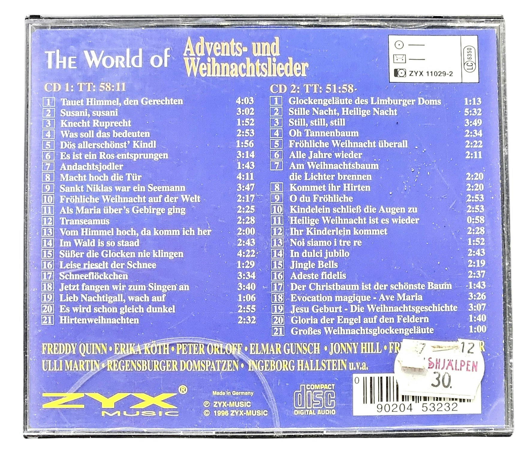 The World Of Advents Und Weihnachtslieder, CD