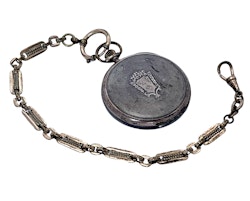 Antik fickur, silver, Swiss