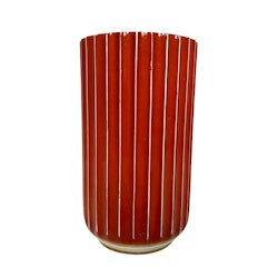 Lyngby Porslin.vase with fluted frame