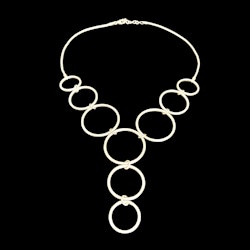 Halsband med öglor i sterling silver SASB