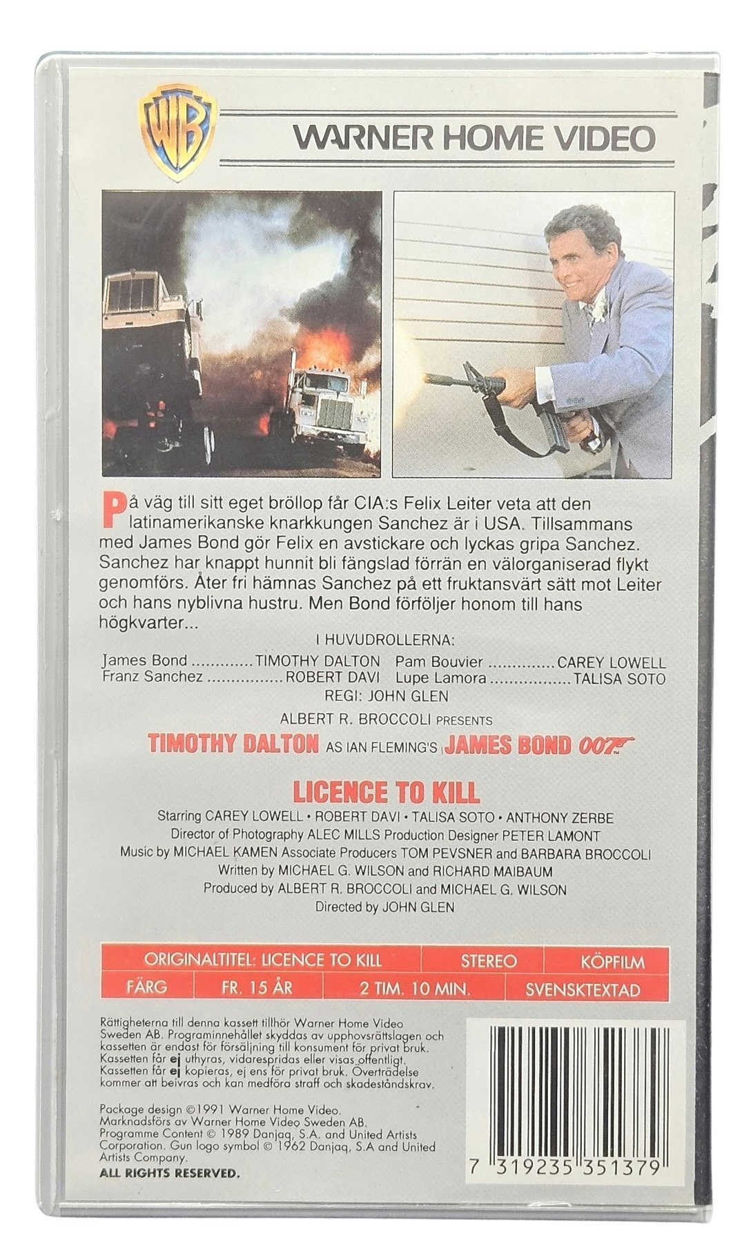 Kollektion James Bond 007, Timothy Dalton Tid För Hämnd, VHS NY