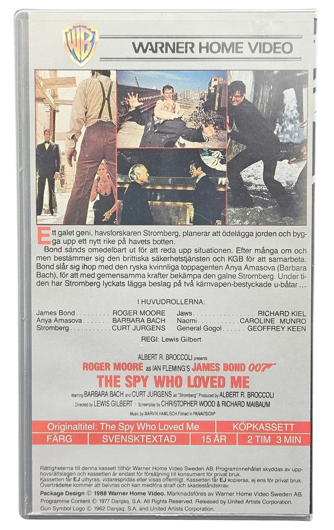 Kollektion James Bond 007, Roger Moore Älskade Spion, VHS NY