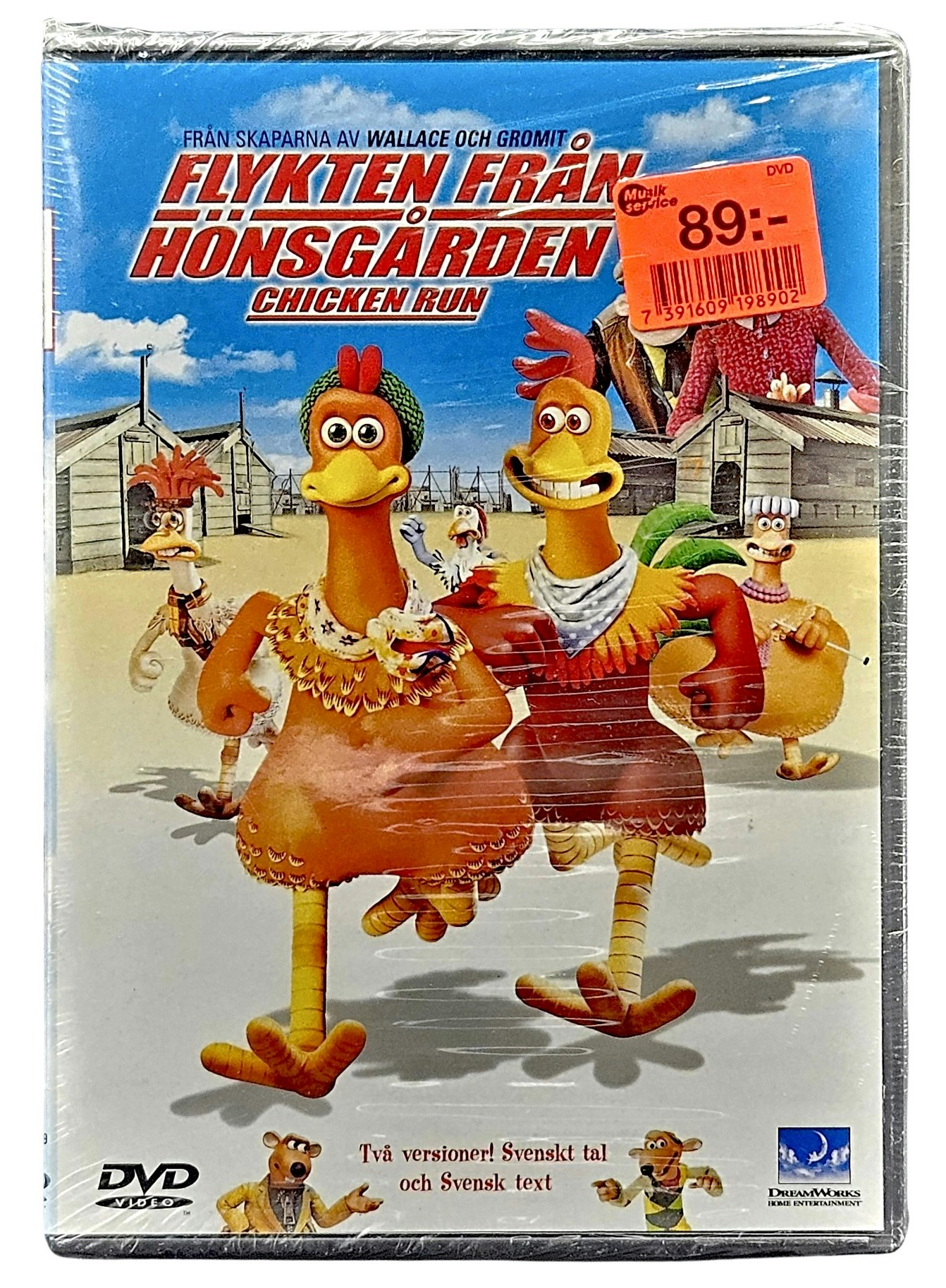 Flykten Från Hönsgården, Chicken Run, DVD NY - Tigris Antiques & Art